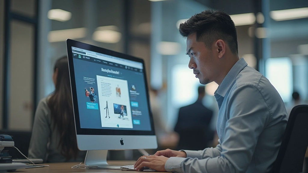 Person examining product page CTA button placement and design with checkout flow optimization visible
